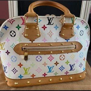 Auth Louis Vuitton disc Multi color ALMA